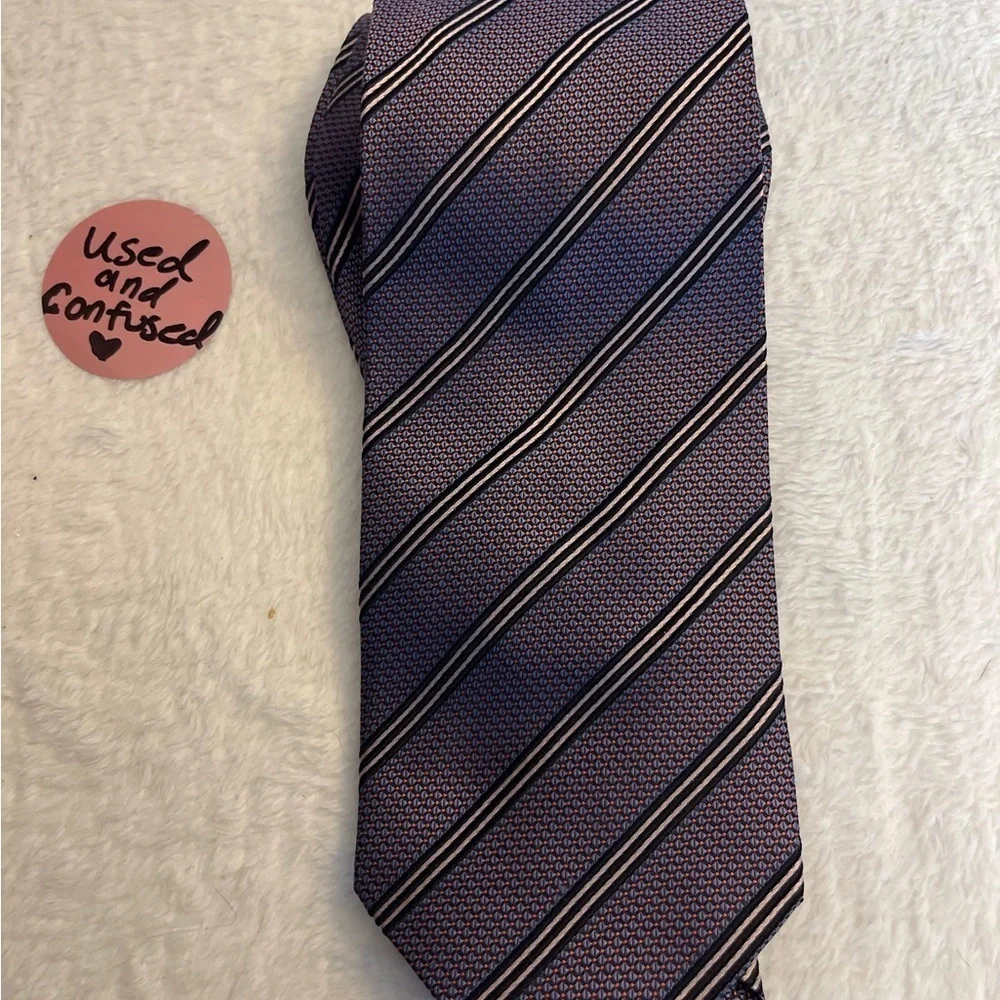 Classic Striped Tie - Navy and Black